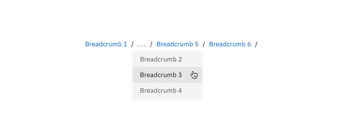 multiple tiers of breadcrumb